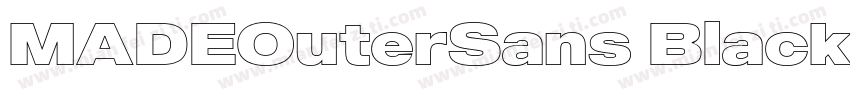 MADEOuterSans Black字体转换